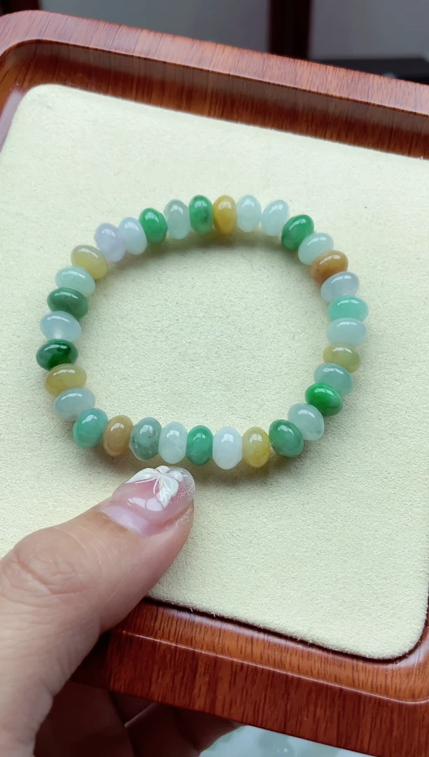 【闪购商品】翡翠手链未镶嵌缅甸翡翠 卡8.6