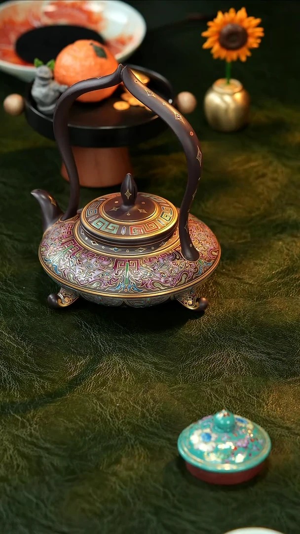 茶壶紫砂珏窑 业内最顶尖珐琅彩