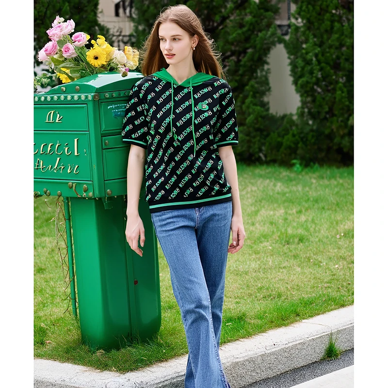 春夏新款时尚休闲百搭T恤 圣SL31805