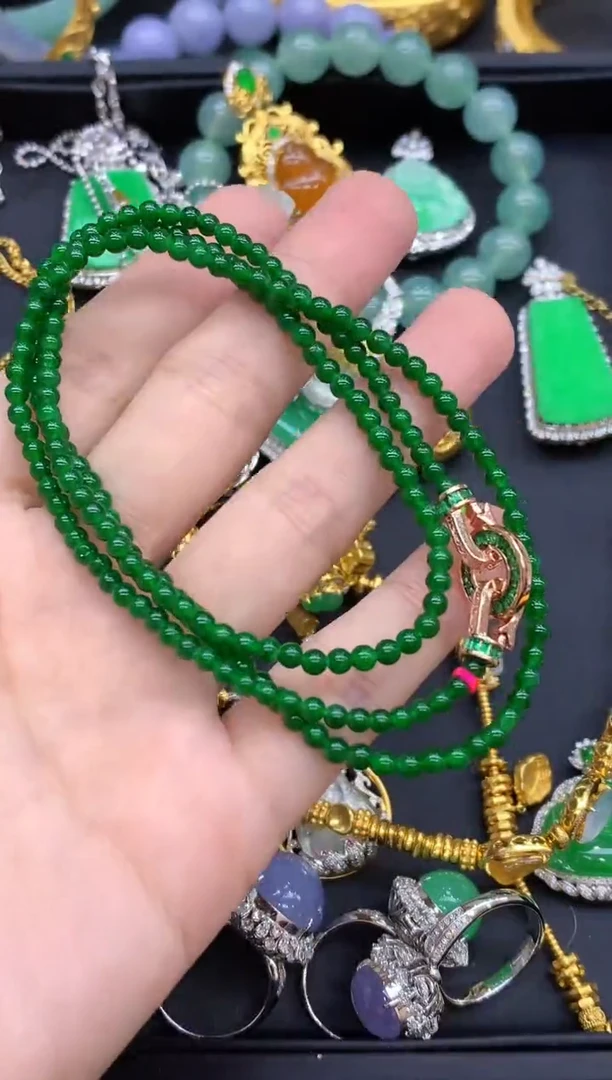 颈饰未镶嵌翡翠498-中国好珍宝1