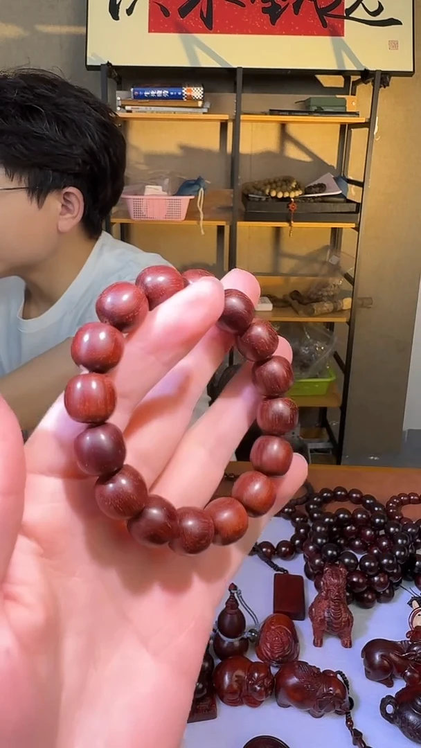 檀香紫檀（小叶紫檀）手串/手链1314无胶无蜡单圈
