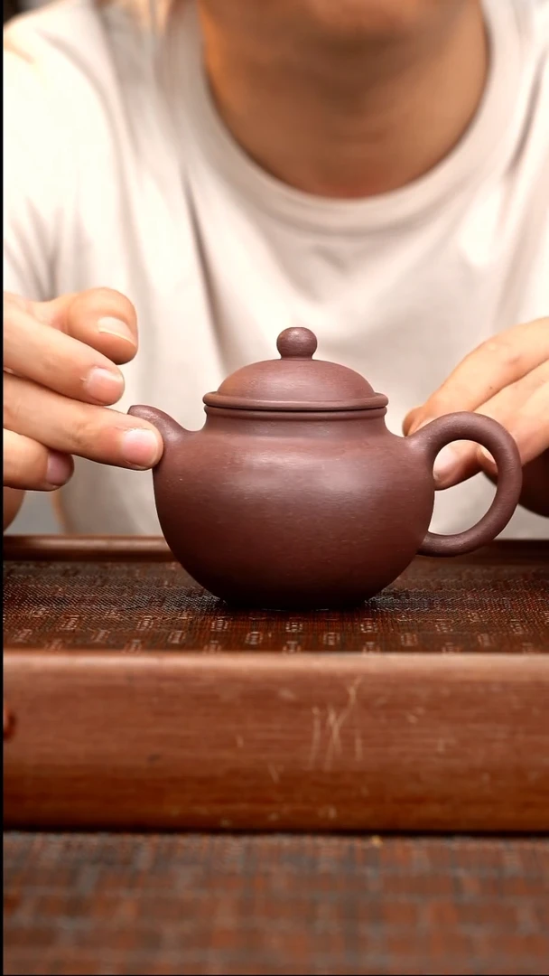 茶壶紫砂XL 满砂天青  景舟莲子