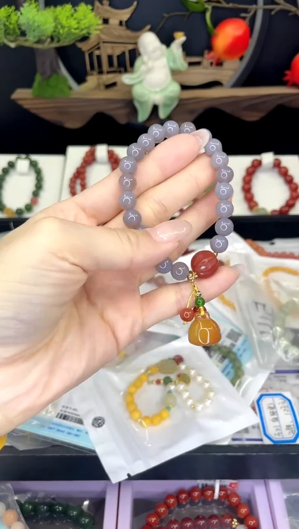 【闪购商品】玛瑙/玉髓手链合金玛瑙手链