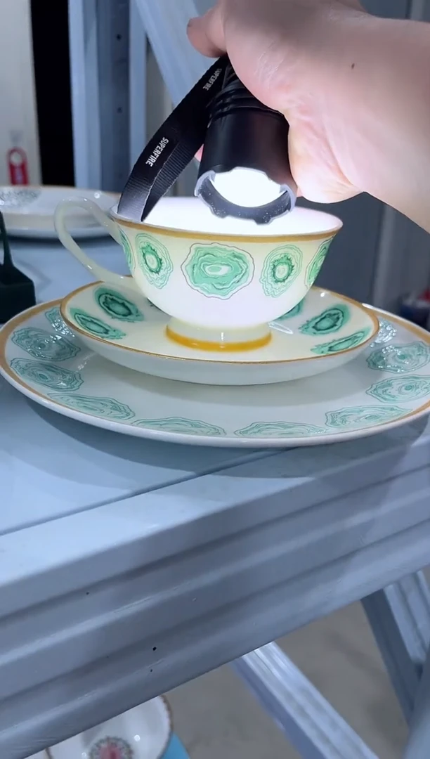 瓷片日用陶瓷（简装）咖啡杯三件套