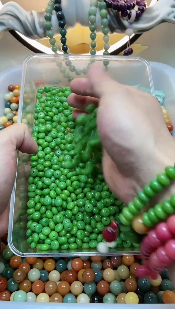 手串菩提根/象牙果杨绿算盘100加
