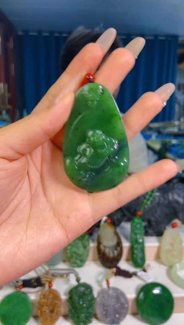 和田玉未镶嵌挂件1