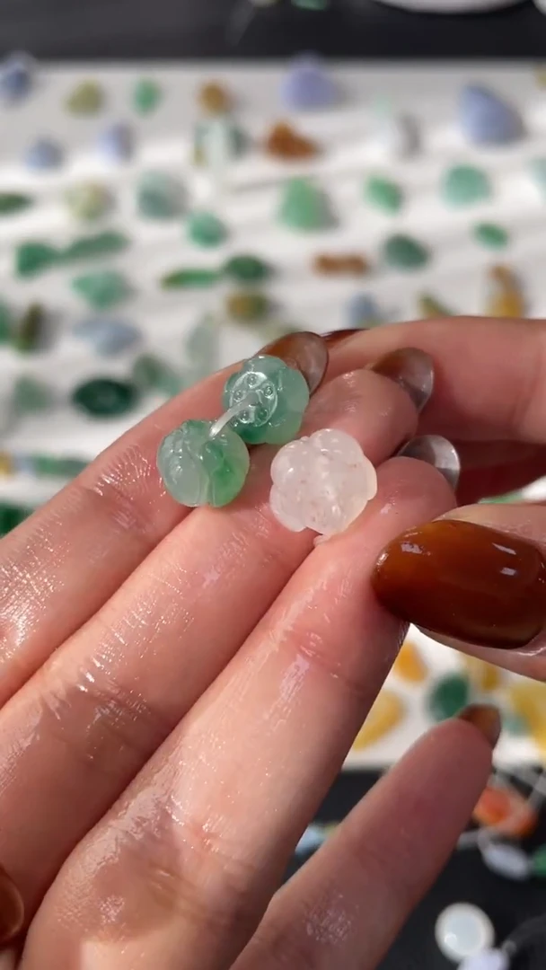 【闪购商品】定制翡翠未镶嵌莲花珠2980+298