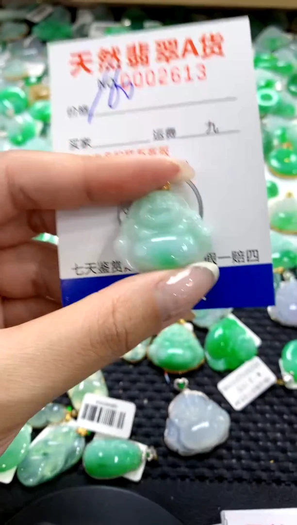 翡翠18K金镶嵌颈饰1111111111111111