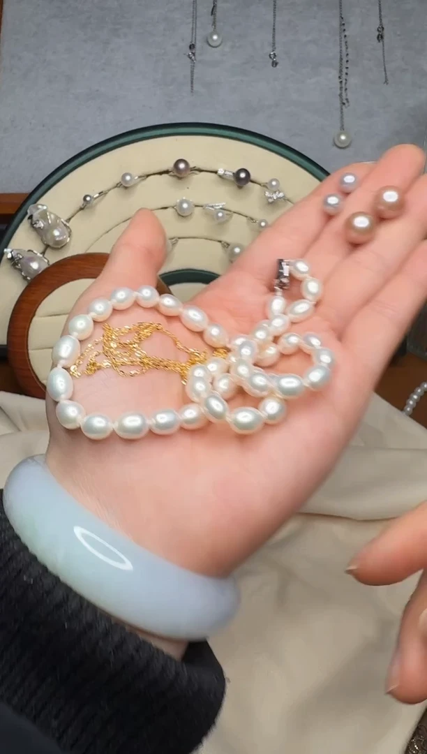 【闪购商品】淡水珍珠颈饰银S925镶嵌定向晓晓4单90