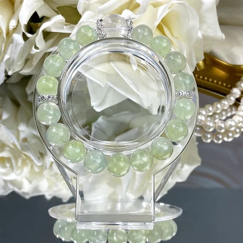 【万物生】天然冰透体葡萄石白阿萨水晶（四单一起拍）