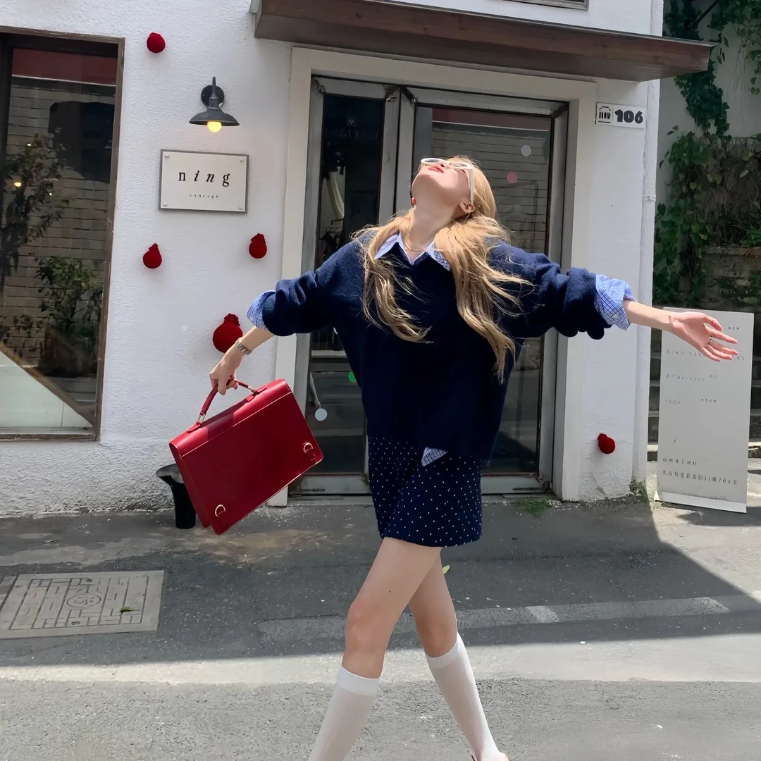 1251-1260【贝贝服饰】秋冬外套女装颗粒绒 双面尼大衣西装通勤款H