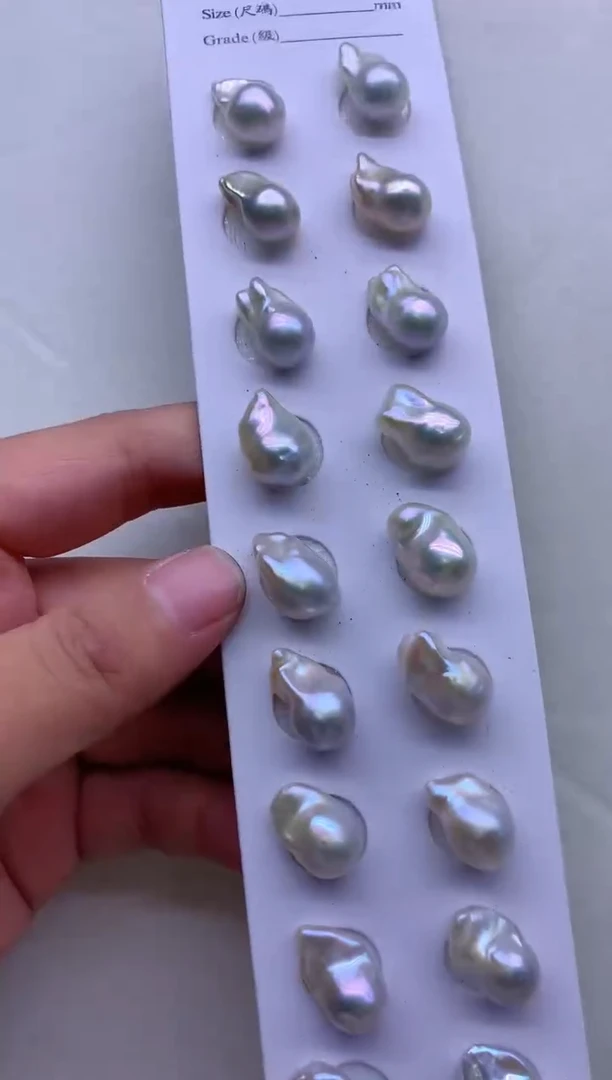 【闪购商品】淡水珍珠耳钉银S925镶嵌多发其一