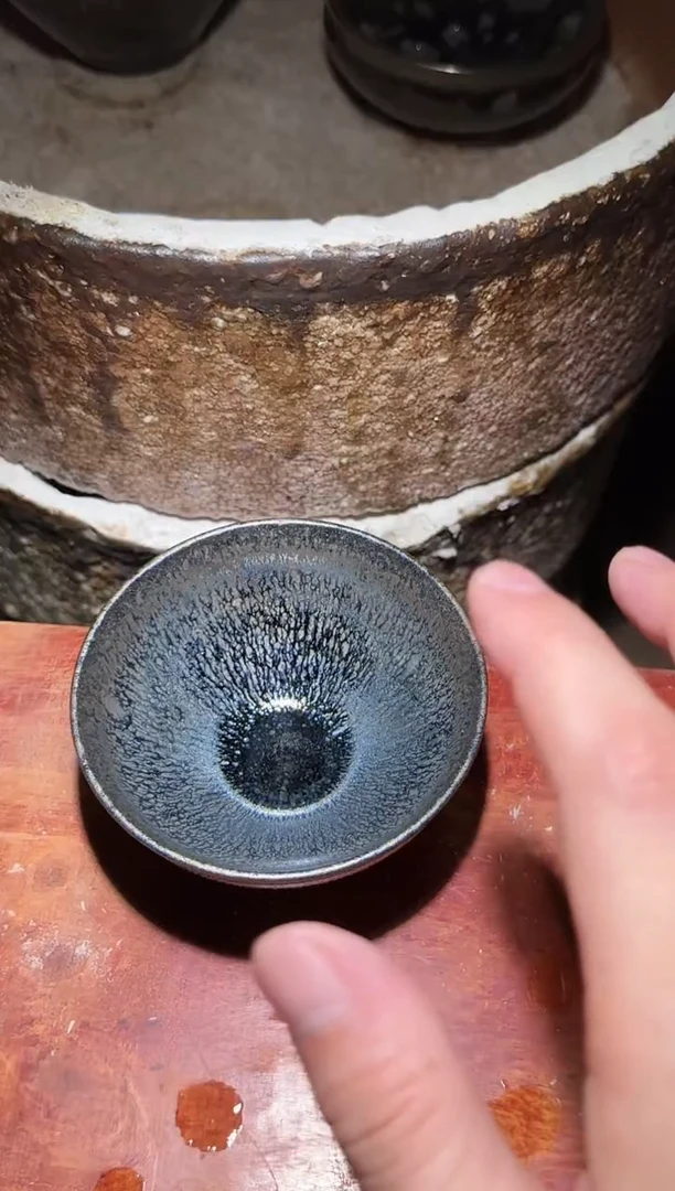 茶盏华鑫堂陈泉华老师开窑现场10