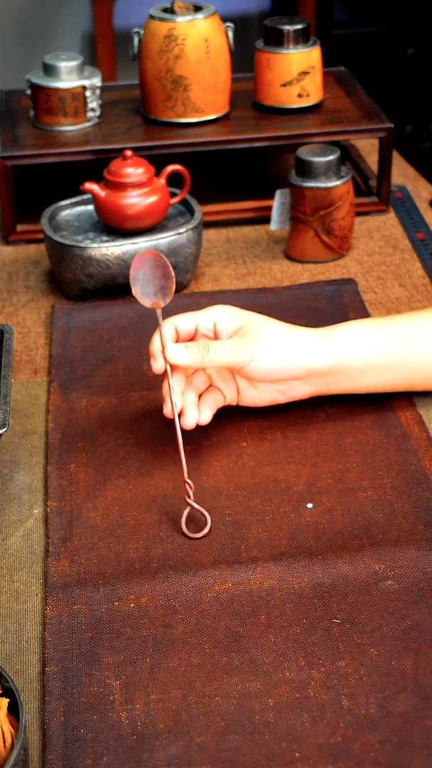 6757紫铜茶铲纯手工