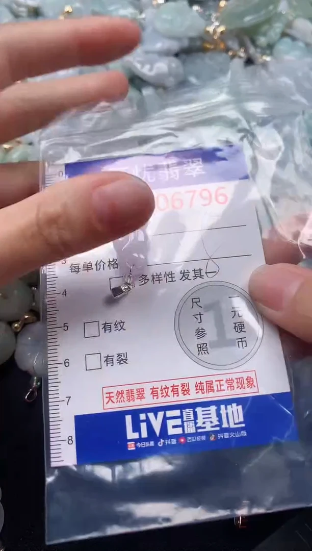 吊坠(不含链)未镶嵌翡翠6796