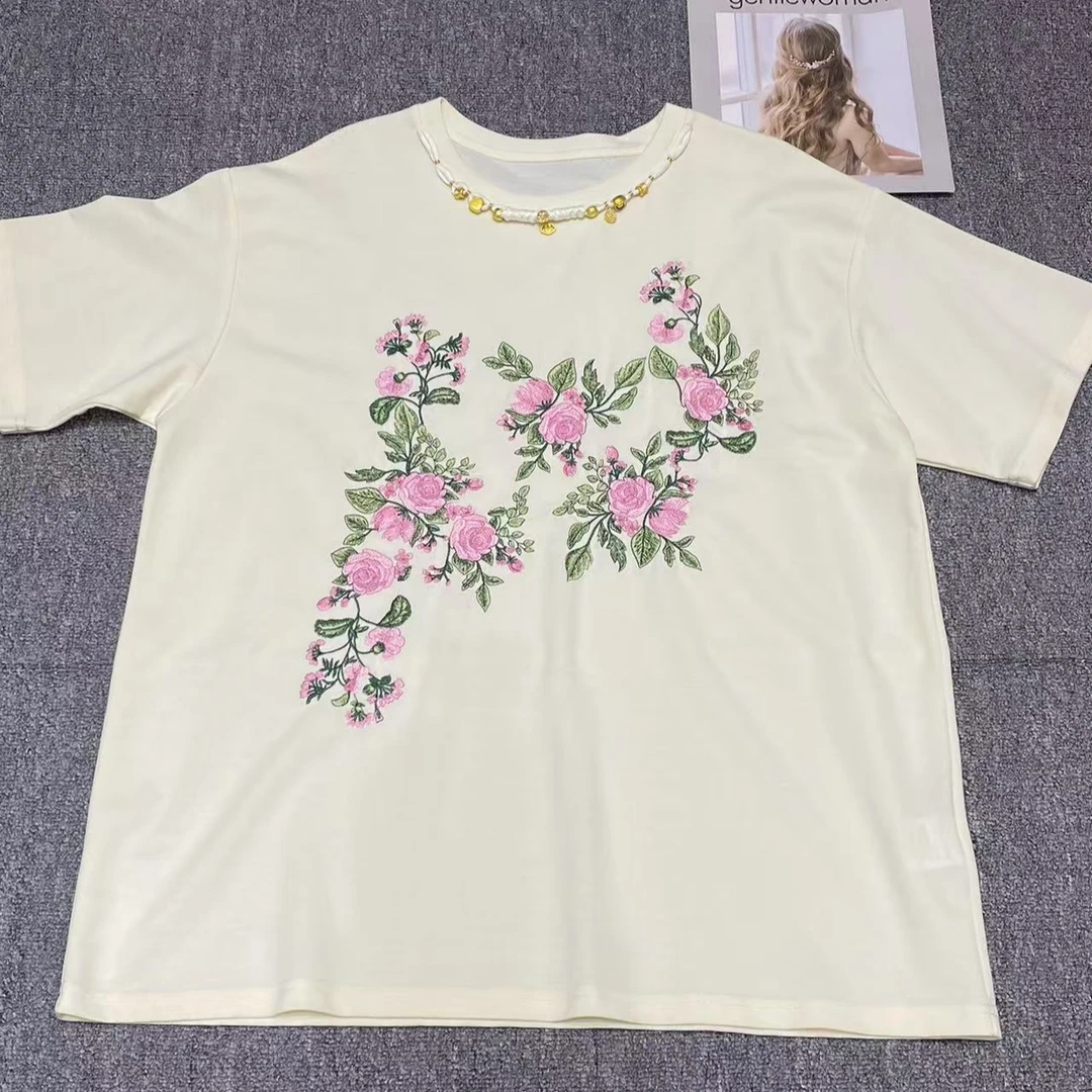 32611 小玫瑰花大版T