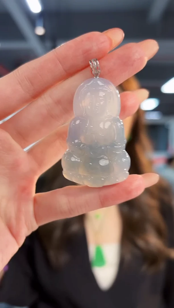 【闪购商品】翡翠颈饰18K金镶嵌缅料A货/支持复检/一件