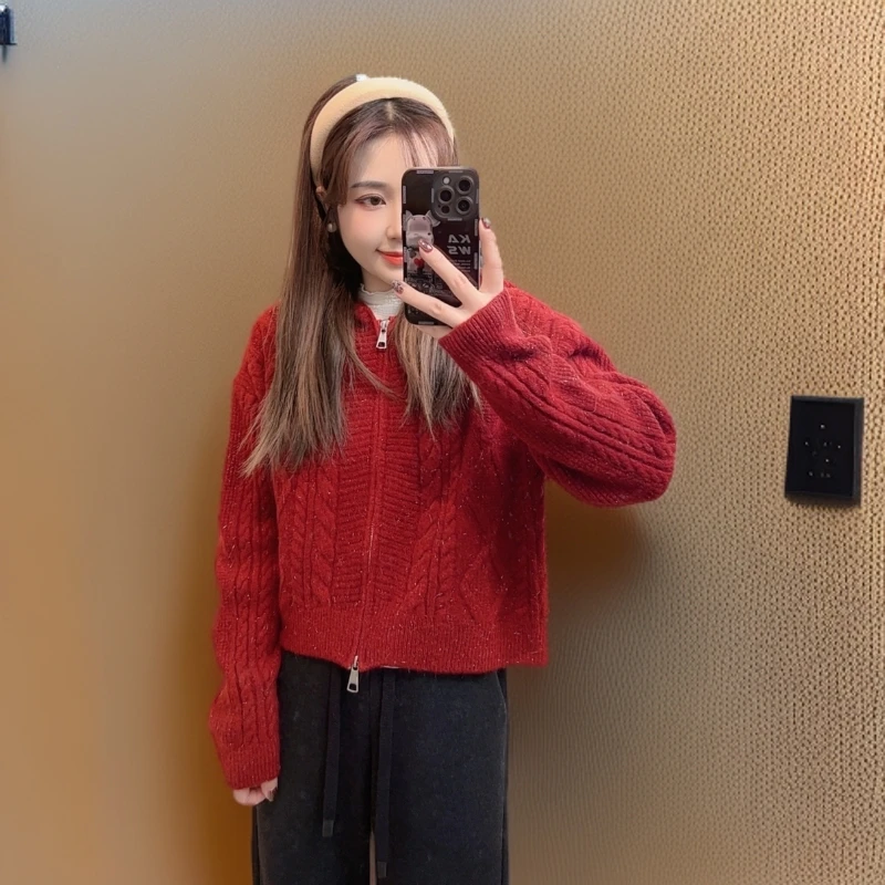 奈奈妮【清欲佳人】连帽毛衣纯色秋冬时尚百搭2655