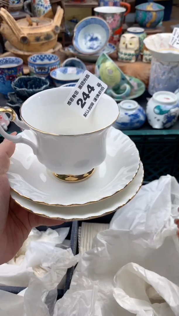 瓷片小*蛋244号九姑娘工艺品瓷器微瑕