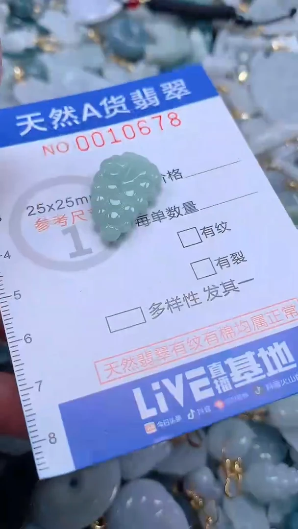 翡翠未镶嵌吊坠(不含链)1