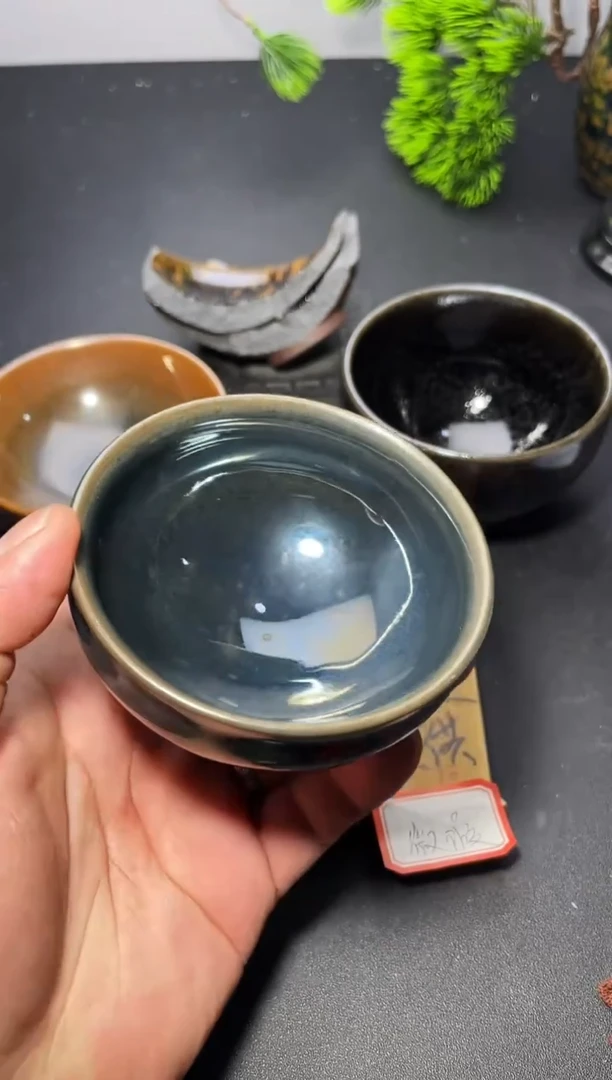 茶盏86（微瑕）叶紫建盏