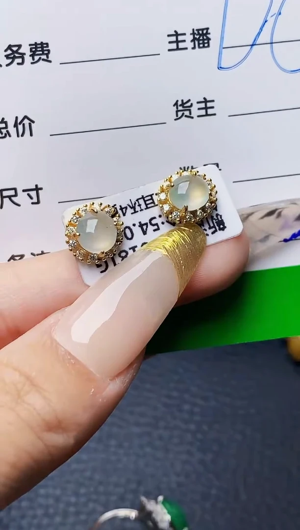 银S925镶嵌戒指翡翠3250