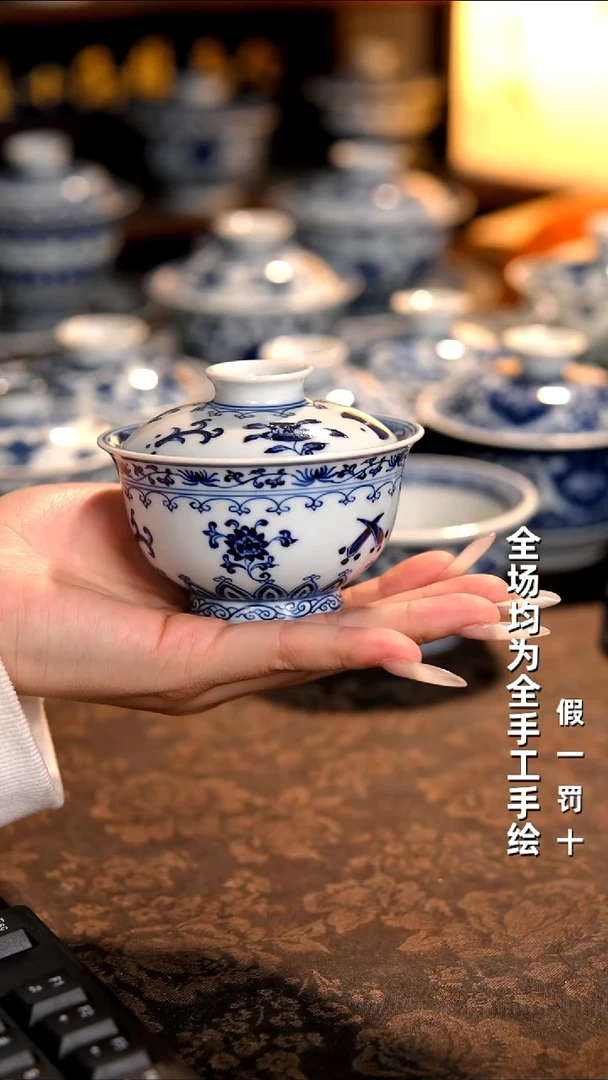 景德镇纯手工柴窑茶具