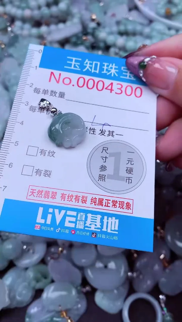 吊坠(不含链)未镶嵌翡翠4300