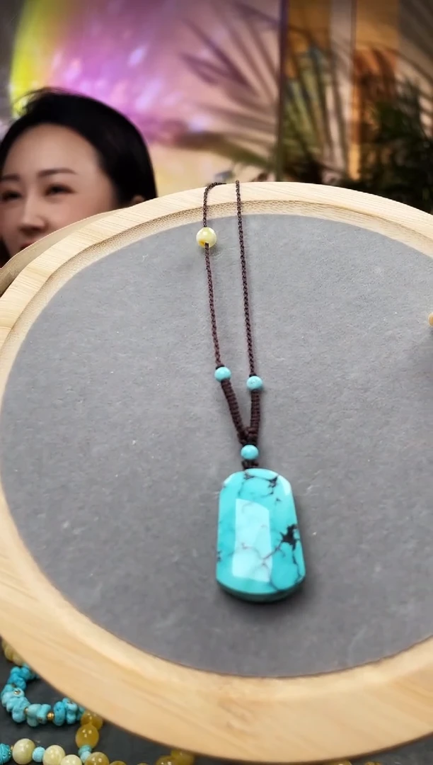 绿松石未镶嵌颈饰项链