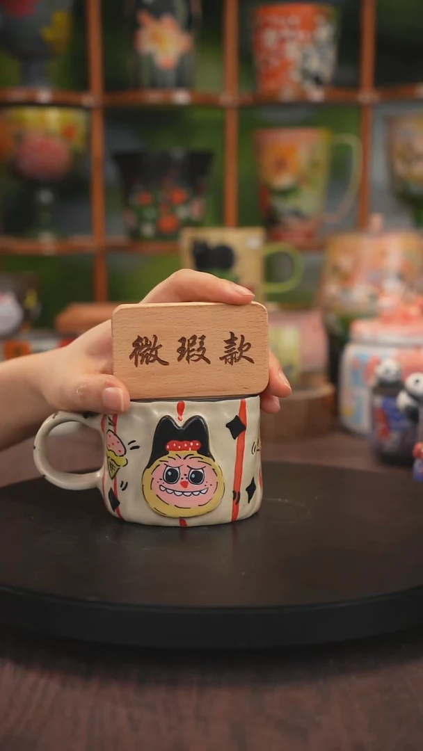 釉下彩手绘微瑕