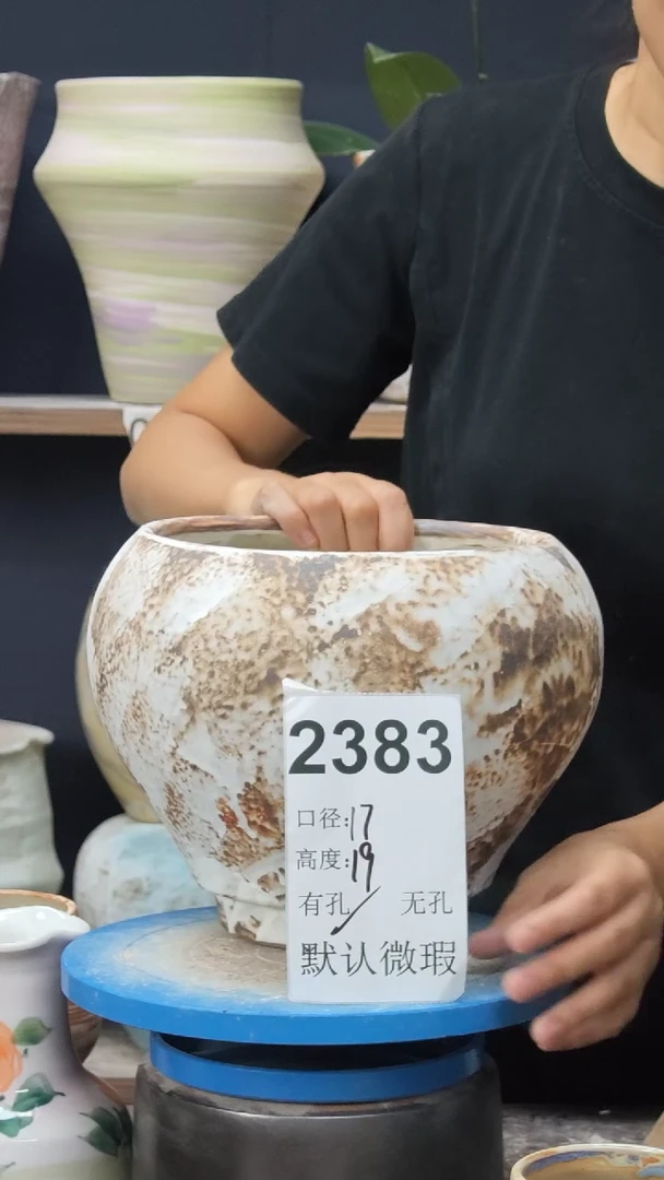 景德镇花盆默认微瑕2383
