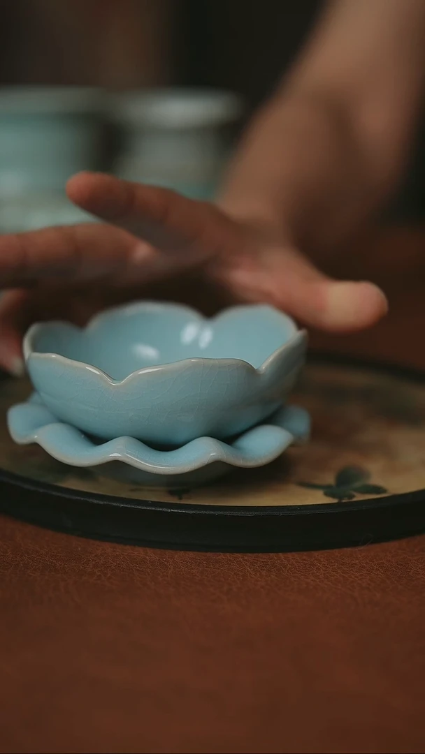 杯子原产地原矿釉汝瓷微瑕