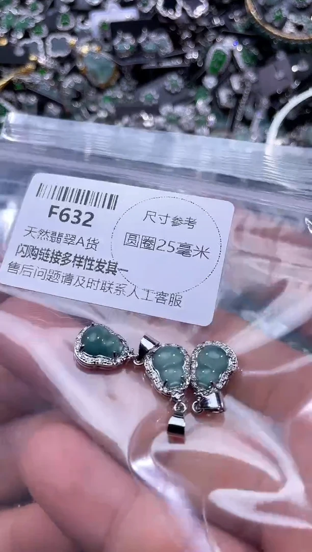 【闪购商品】翡翠颈饰未镶嵌F632多样性发其一