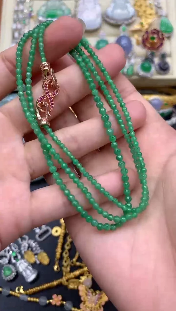 翡翠未镶嵌颈饰477-中国好珍宝