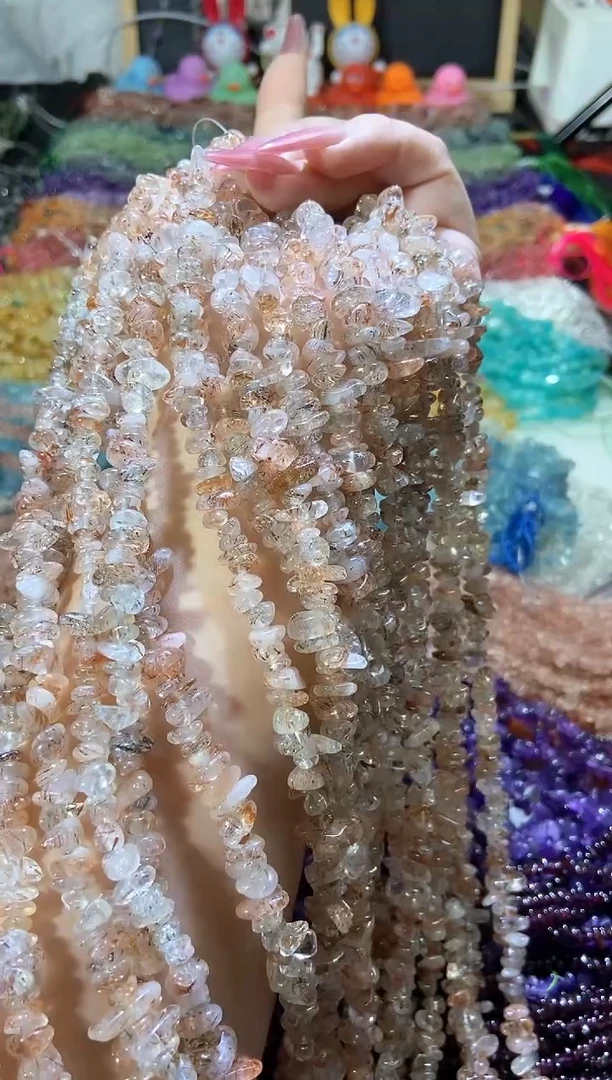 水晶珠宝半成品未镶嵌黑金超七