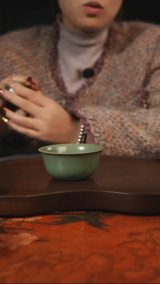 杯子瓷汝州原产地原矿仿古老釉q