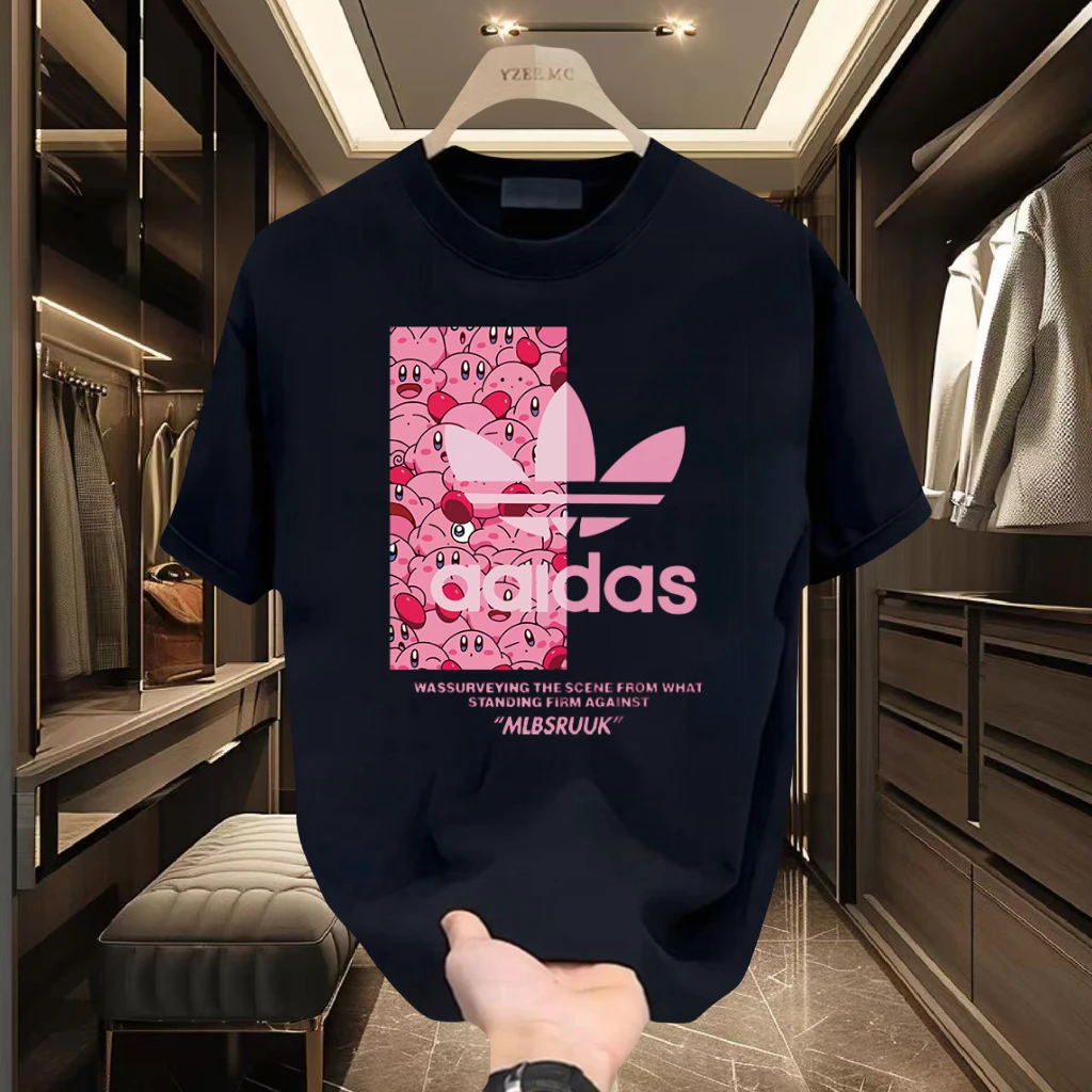 一折专区 |美式纯棉短袖男女夏季圆领印花T恤情侣潮流运动休闲ins