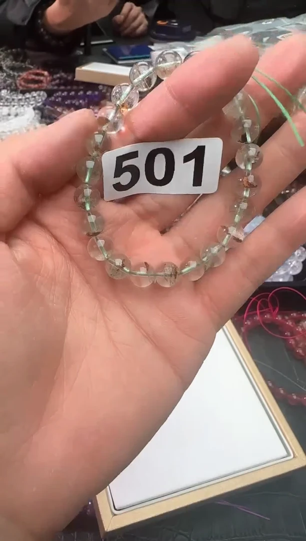 【闪购商品】烟晶手链银S925镶嵌501幽灵