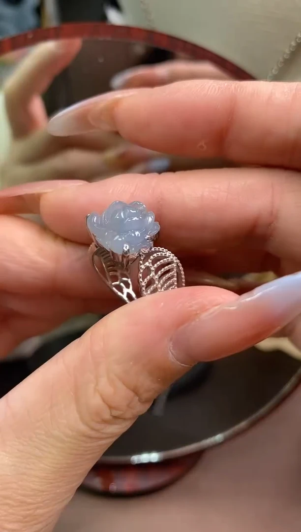 翡翠银S925镶嵌颈饰净货13707