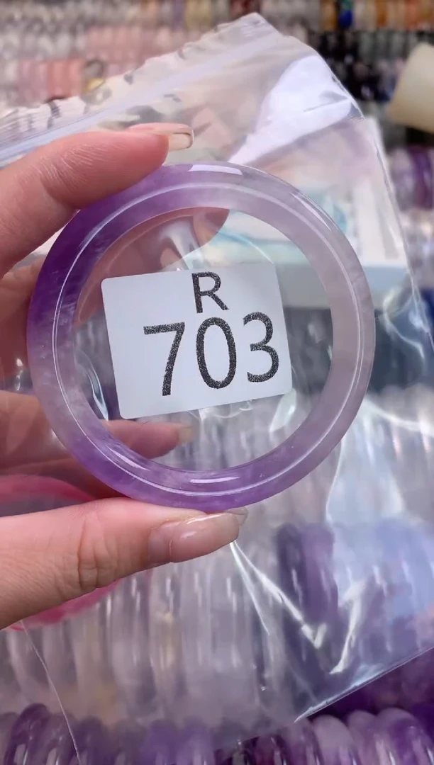 水晶珠宝半成品未镶嵌水晶手镯703-56