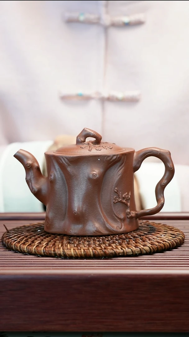 茶壶紫砂原矿底槽清  原矿底槽清   花器 松桩壶  270cc
