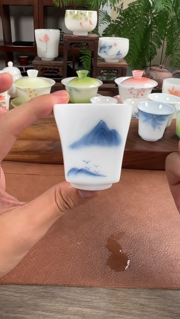 杯子高岭瓷土茶具单品上新