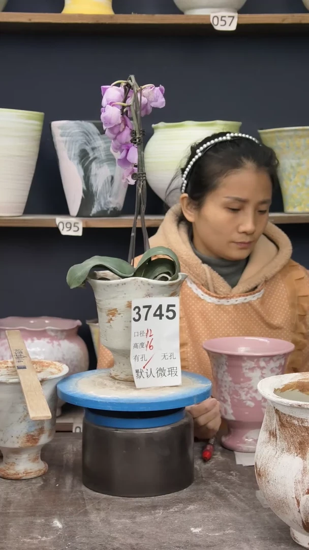景德镇花盆默认微瑕3745