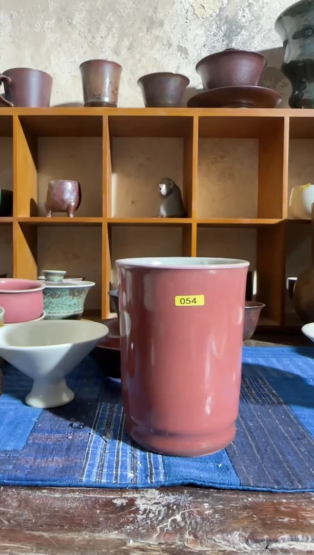 【闪购商品】054号原矿正品豇豆红可乐杯