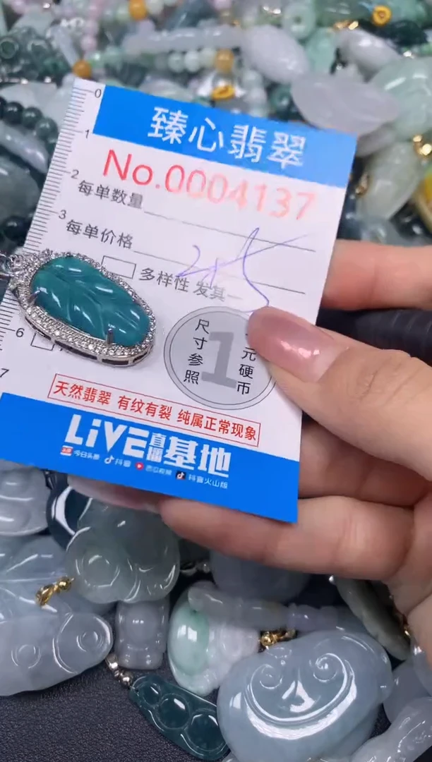 【闪购商品】翡翠颈饰未镶嵌含绳0004137