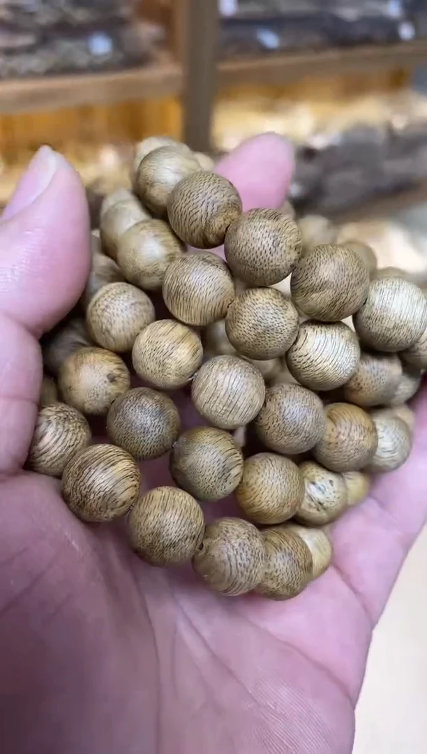 【闪购商品】沉香手串马来西亚圆珠单圈鹧鸪斑1.3多样性发其一