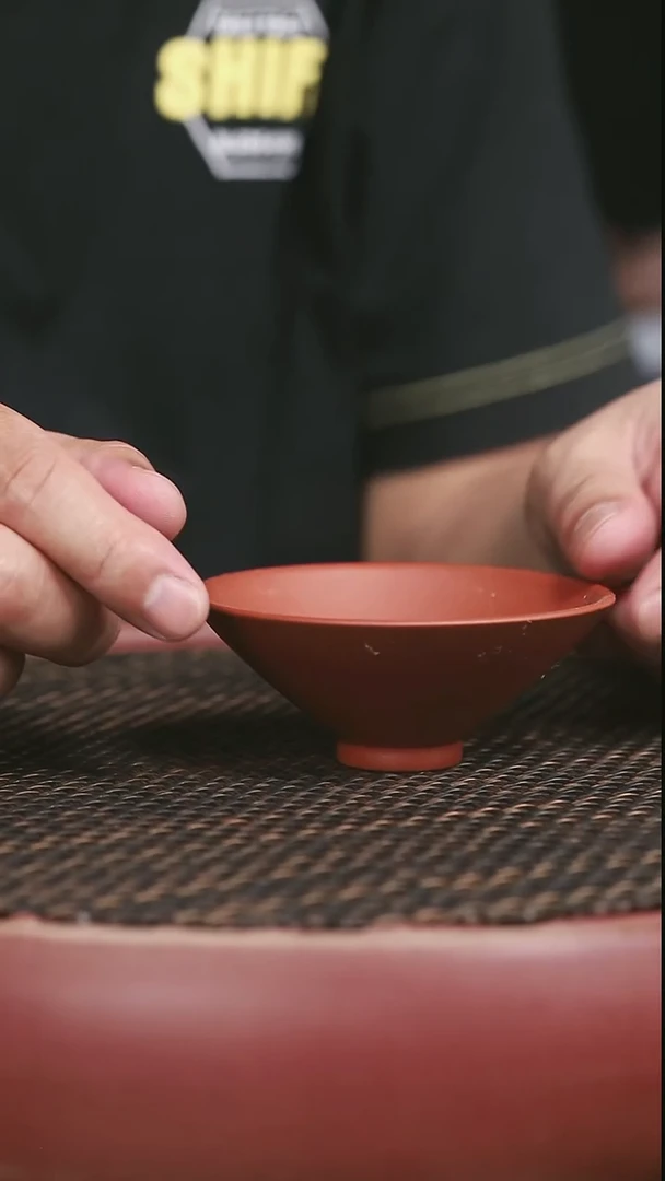 茶壶紫砂1号小红泥斗笠杯