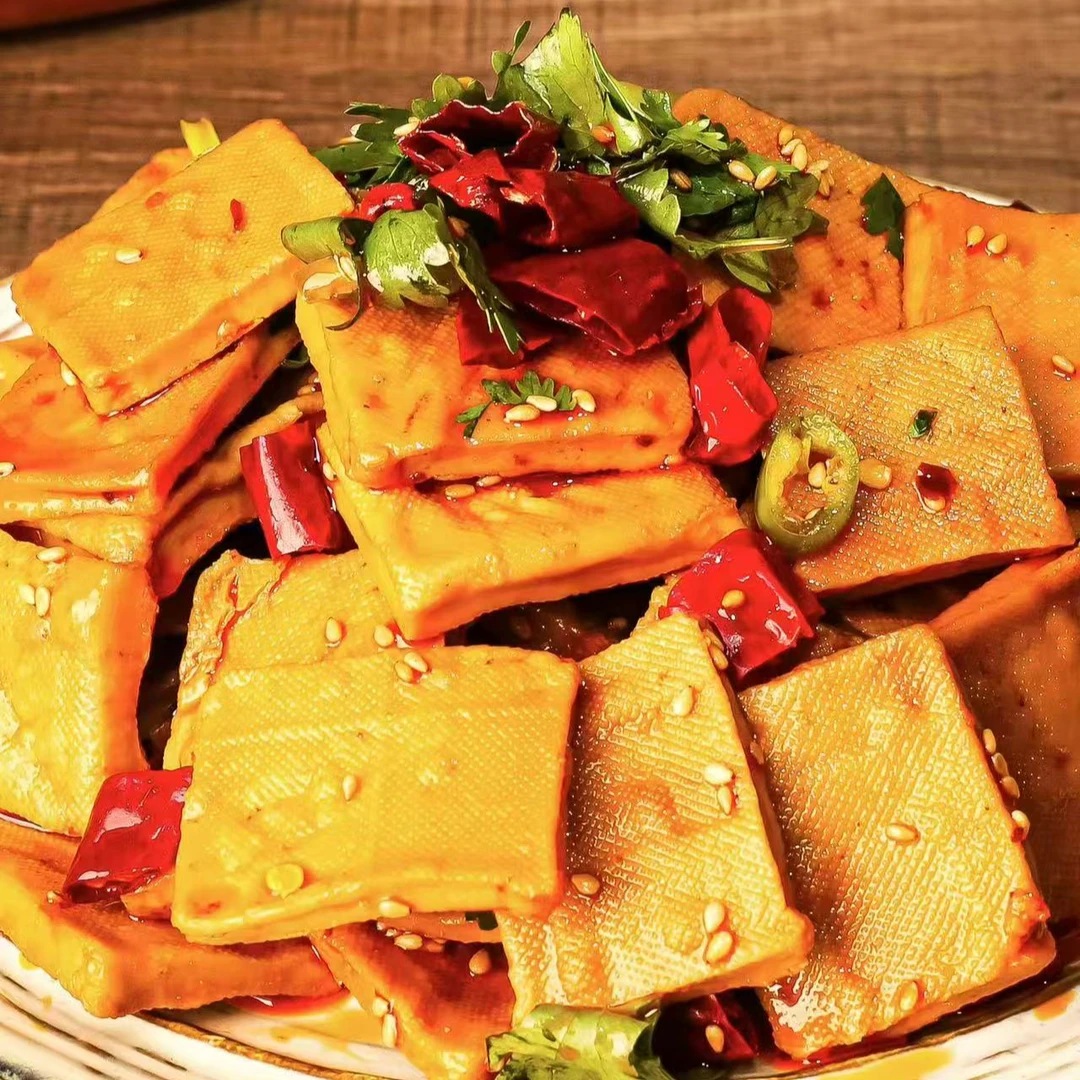 豆干传统工艺卤制豆香浓郁有嚼劲120克/袋 4袋