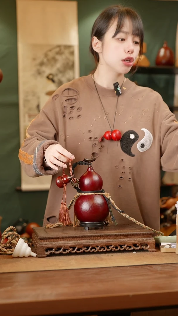 166号精品天然大漆酒葫芦一物一拍~