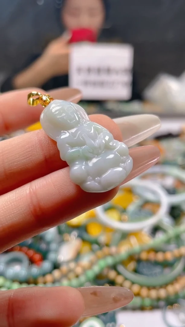 【闪购商品】翡翠颈饰未镶嵌/Y/翡翠A货一图一物